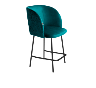 Полубарный стул SHT-ST33-1 / SHT-S29P-1 (альпийский бирюзовый/черный муар) в Тюмени