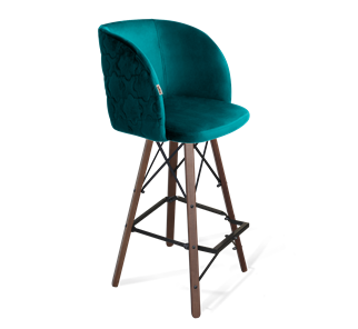 Барный стул SHT-ST33-1 / SHT-S80 (альпийский бирюзовый/темный орех/черный) в Тюмени - предосмотр