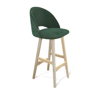 Барный стул SHT-ST34 / SHT-S65 (лиственно-зеленый/прозрачный лак) в Тюмени