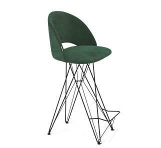 Барный стул SHT-ST34 / SHT-S66 (лиственно-зеленый/черный муар) в Тюмени