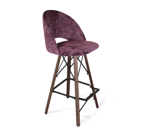Барный стул SHT-ST34 / SHT-S80 (вишневый джем/темный орех/черный) в Тюмени - изображение