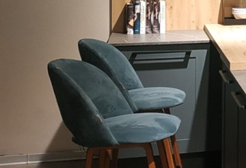 Барный стул SHT-ST34-1 / SHT-S29P (голубая пастель/черный муар) в Заводоуковске - предосмотр 6