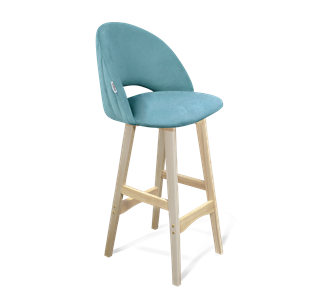 Барный стул SHT-ST34-1 / SHT-S65 (голубая пастель/прозрачный лак) в Тюмени