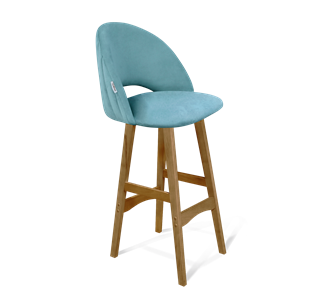 Барный стул SHT-ST34-1 / SHT-S65 (голубая пастель/светлый орех) в Заводоуковске - предосмотр
