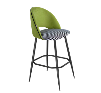 Барный стул SHT-ST34-3 / SHT-S148 (оливковый/гусиная лапка/черный муар) в Тюмени - предосмотр