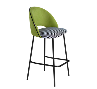 Барный стул SHT-ST34-3 / SHT-S29P (оливковый/гусиная лапка/черный муар) в Тюмени - предосмотр