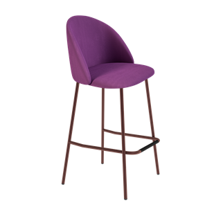 Барный стул SHT-ST35 / SHT-S29P (ягодное варенье/медный металлик) в Тюмени