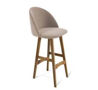 Барный стул SHT-ST35 / SHT-S65 (латте/дуб брашированный коричневый) в Тюмени