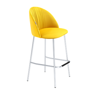 Барный стул SHT-ST35-1 / SHT-S29P (имперский жёлтый/хром лак) в Тюмени - предосмотр