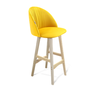 Барный стул SHT-ST35-1 / SHT-S65 (имперский жёлтый/прозрачный лак) в Тюмени