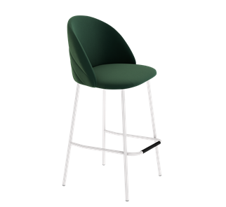 Барный стул SHT-ST35-2 / SHT-S29P (лиственно-зеленый/белый муар) в Заводоуковске