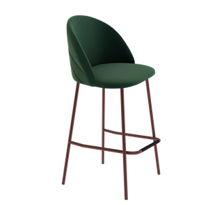 Барный стул SHT-ST35-2 / SHT-S29P (лиственно-зеленый/медный металлик) в Тюмени