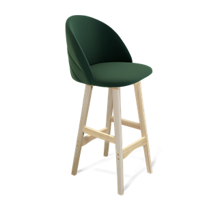 Барный стул SHT-ST35-2 / SHT-S65 (лиственно-зеленый/прозрачный лак) в Тюмени