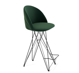 Барный стул SHT-ST35-2 / SHT-S66 (лиственно-зеленый/черный муар) в Заводоуковске - предосмотр