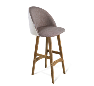 Барный стул SHT-ST35-3 / SHT-S65 (тростниковый сахар/зефирный/дуб брашированный коричневый) в Тюмени