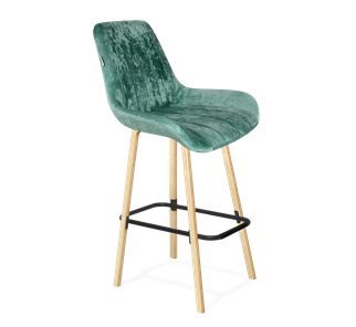 Барный стул SHT-ST37 / SHT-S94 (зеленый чай/прозрачный лак/черный муар) в Тюмени - предосмотр