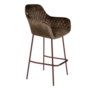 Барный стул SHT-ST38 / SHT-S29P (кофейный трюфель/медный металлик) в Тюмени