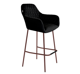 Барный стул SHT-ST38 / SHT-S29P (ночное затмение/медный металлик) в Заводоуковске - предосмотр