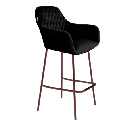 Барный стул SHT-ST38 / SHT-S29P (ночное затмение/медный металлик) в Тюмени - изображение