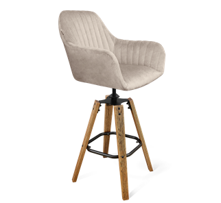 Барный стул SHT-ST38-1 / SHT-S93 (лунный мрамор/браш.коричневый/черный муар) в Тюмени