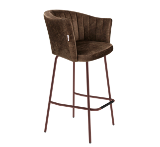 Барный стул SHT-ST42-1 / SHT-S29P (кофейный трюфель/медный металлик) в Тюмени - предосмотр