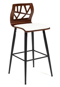 Барный стул TAIGA (mod.4042B) орех/белый (2,шт) арт.13661 в Заводоуковске