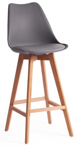 Барный стул TULIP BAR (mod. C1014H) 57х48х104 серый 024 /натуральный арт.15205 в Тюмени