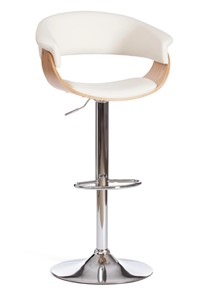 Барный стул VIMTA (mod.4021S) белый/натуральный/хром арт.13660 в Тюмени - предосмотр