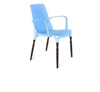 Обеденный стул SHT-ST76/S424-F (голубой/коричневый муар) в Тюмени