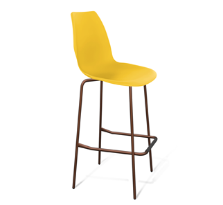 Барный стул SHT-ST29/S29 (желтый ral 1021/медный металлик) в Заводоуковске - предосмотр
