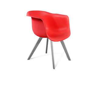Обеденный стул SHT-ST31/S39 (красный/серый) в Тюмени