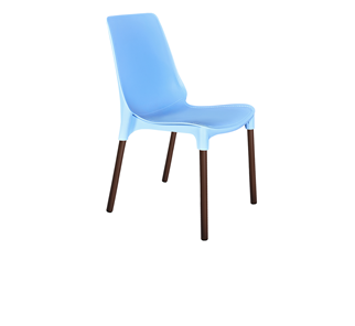 Обеденный стул SHT-ST75/S424 (голубой/коричневый муар) в Тюмени