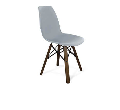 Кухонный стул SHT-ST29/S70 (серый ral 7040/темный орех/черный) в Заводоуковске - изображение