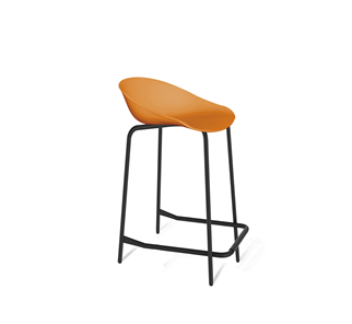 Барный стул SHT-ST19/S29-1 (оранжевый/черный муар) в Тобольске