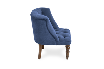 Кресло на ножках Бриджит синий ножки коричневые в Тюмени - предосмотр 2