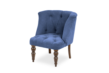 Кресло на ножках Бриджит синий ножки коричневые в Тюмени - предосмотр 6