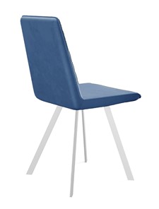 Обеденный стул 202, микровелюр B8 blue, ножки белые в Заводоуковске - предосмотр 2