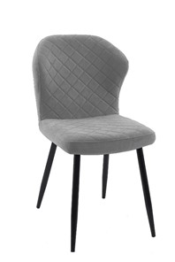 Обеденный стул 239, микровелюр B22 grey, ножки черные в Тюмени