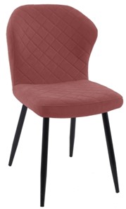 Мягкий стул 239 розовый, ножки  черные в Тюмени - предосмотр