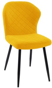 Кухонный стул 239 желтый, ножки черные в Тюмени