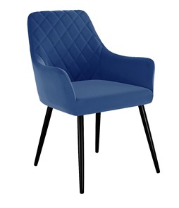 Обеденный стул 241, микровелюр Z20 синий, ножки черные в Заводоуковске