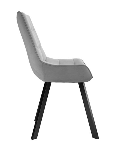 Мягкий стул 263 Поворотный, Микровелюр B22 Grey / опоры черные в Тюмени - изображение 2