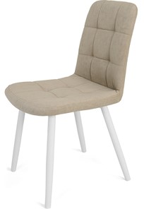 Кухонный стул Абсент NEW, ноги белые круглые XL (R32)/велюр T170 Бежевый в Заводоуковске