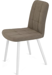 Кухонный стул Кубика Абсент NEW, ноги белые круглые XL (R32)/велюр T173 Капучино в Тюмени