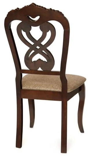 Кухонный стул Андромеда, дерево гевея 47х55х107 Cappuchino/ткань коричневая S 168-7 (2 шт) арт.12895 в Тюмени - изображение 3