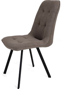 Кухонный стул Бакарди, ноги черные прямоугольные 1-Q3015/велюр T173 Капучино в Тобольске