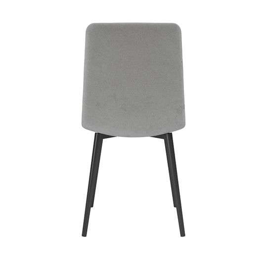 Кухонный стул Белла, велюр тенерифе грей/Цвет металл черный в Заводоуковске - изображение 3