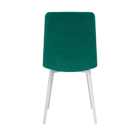 Обеденный стул Белла, велюр тенерифе изумруд/Цвет металл белый в Ишиме - изображение 3
