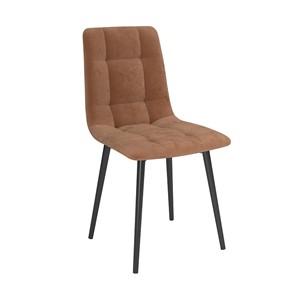 Обеденный стул Белла, велюр тенерифе корица/Цвет металл черный в Тюмени