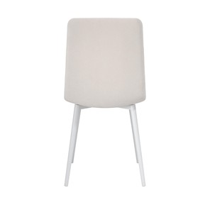 Кухонный стул Белла, велюр тенерифе крем/Цвет металл белый в Тюмени - предосмотр 3